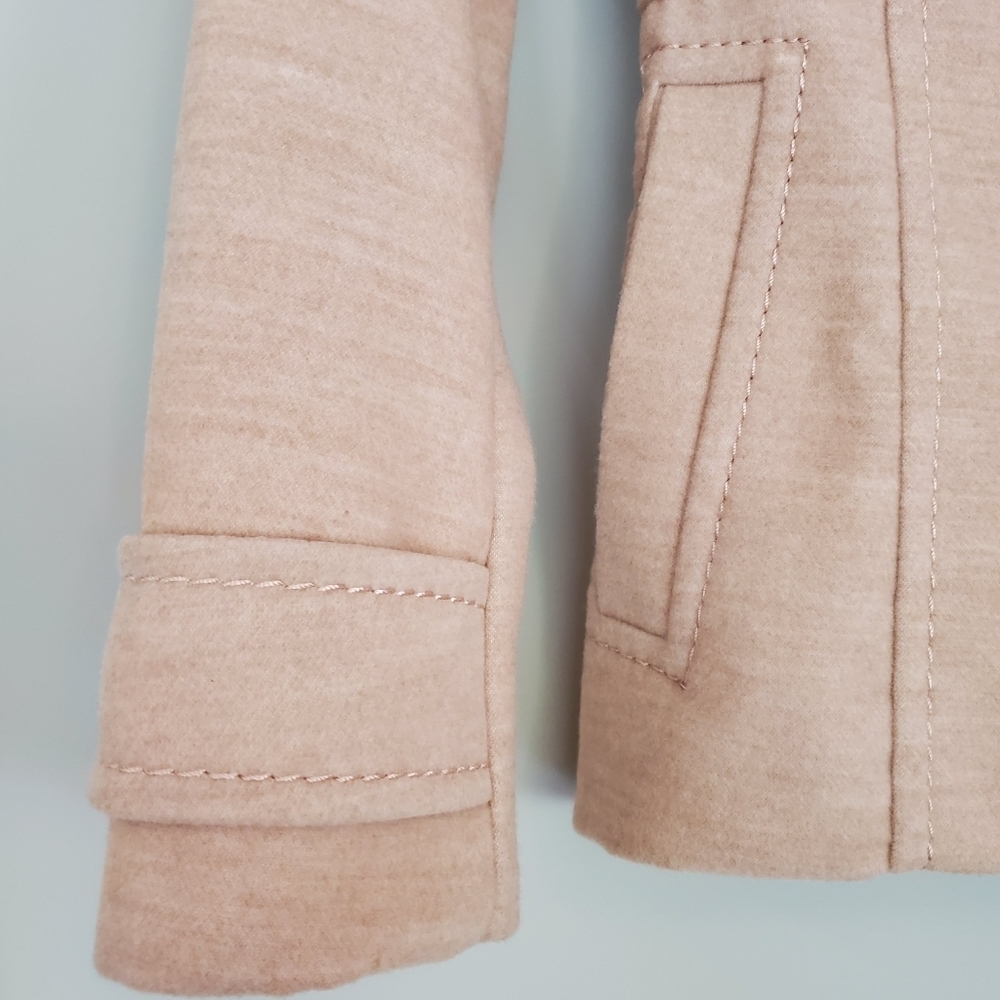 H & M Blush Pea Coat Women's Size 2 - Picture 4 of 14